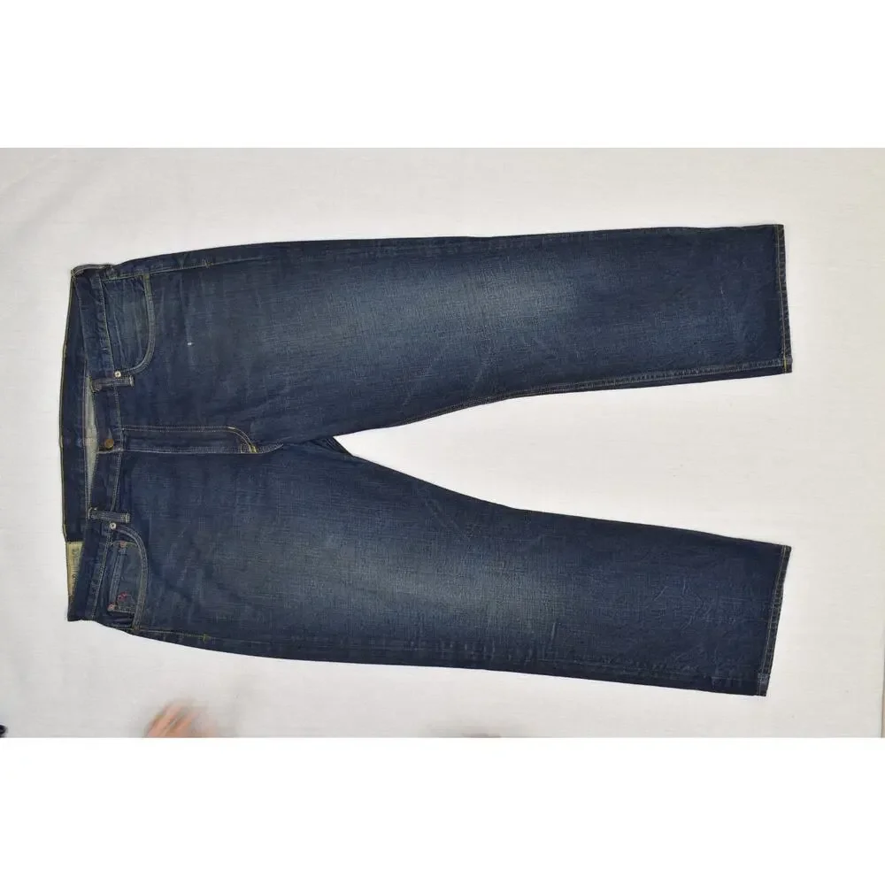 Polo Ralph Lauren York Driggs Men's Jeans 40x30 Dark Wash Blue Denim Made in Mex